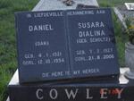 COWLEY  Daniel1921-1994 & Susara Dialina SCHOLTZ 1927-2006