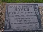 HAYES Martin Ernest 1913-1994