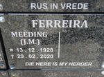 FERREIRA J.M. 1928-2020