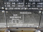 FERREIRA Jan Hofmeyer 1927-2016