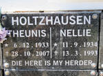HOLTZHAUSEN Theunis 1933-2007 & Nellie 1934-1993