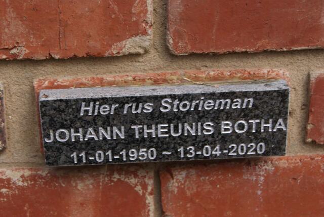 BOTHA Johann Theunis 1950-2020