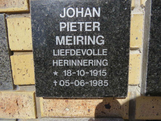 MEIRING Johan Pieter 1915-1985