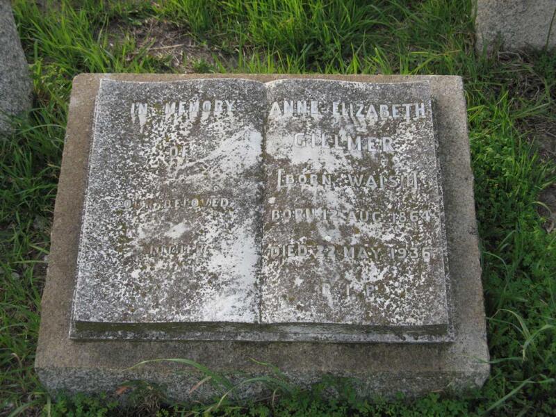 GILLMER Anne Elizabeth nee WALSH 1864-1936