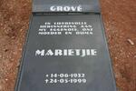 GROVé Marietjie 1932-1999