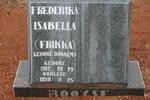 BOOYSE Frederika Isabella nee BONNEMA 1912-1998