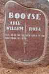 BOOYSE Arie Willem 1941-2004 & Rosa 1944-