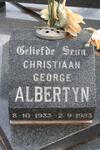 ALBERTYN Christiaan George 1933-1983