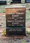 KNIGHT Thomas Edward 1918-1984 & Moreen Elizabeth 1927-1986