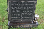 PLESSIS Rhyno, du 1947-1995 & Johanna Elizabeth 1949-