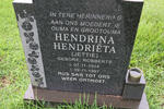 NIEUWENHUIZEN Hendrina Hendrieta nee ROBBERTS 1914-1997
