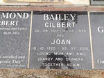 BAILEY Gilbert 1912-1995 & Joan 1920-2016