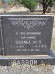BASSON Susanna M.S. 1903-1975