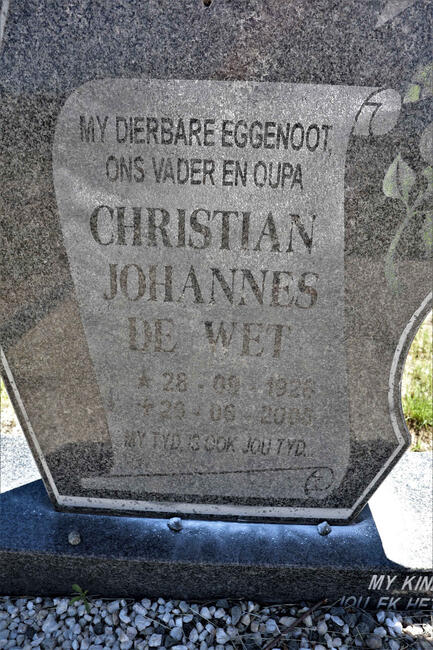 BRITZ Christian Johannes de Wet 1926-200?