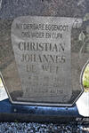 BRITZ Christian Johannes de Wet 1926-200?