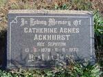 ACKHURST Catherine Agnes nee SEPHTON 1878-1973