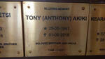 AKIKI Anthony 1941-2018