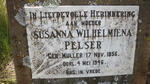 PELSER Susanna Wilhelmiena nee MULLER 1856-1946