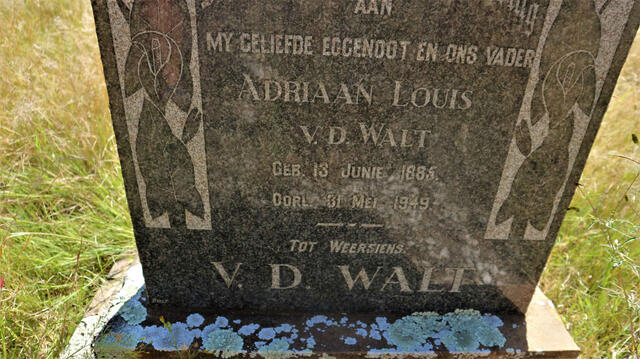 WALT Adriaan Louis, v.d. 1885-1949