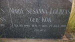 LOURENS Maria Susanna nee KOK 1878-1968