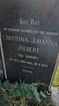 JOUBERT Christina Johanna nee KUKKUK 1889-1945
