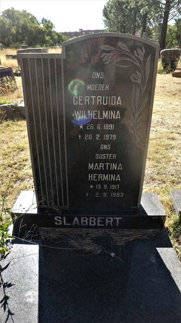 SLABBERT Gertruida Wilhelmina 1891-1979 :: SLABBERT Martina Hermina 1917-1993