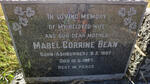 BEAN Mabel Corrine nee ASHBURNER 1887-1957