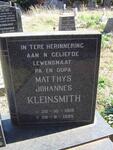 KLEINSMITH Matthys Johannes 1919-1985