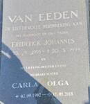 EEDEN Frederick Johannes, van 1955-1999 & Carla Olga 1992-2018