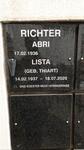 RICHTER Abri 1936- & Liste THIART 1937-2020