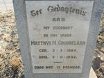GROBBELAAR Matthys M. 1864-1932