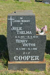 COOPER Henry Victor 1912-1990 & Josie Thelma 1913-1974