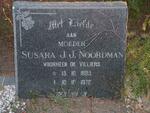 NOORDMAN Susara J.J. voorheen DE VILLIERS 1885-1972