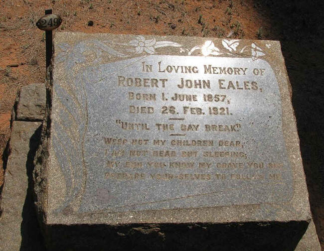 EALES Robert John 1857-1921