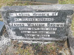 BROWN James William 1887-1951