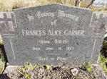 GARNER Frances Alice nee DAVIS-1957