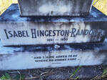 RANDOLPH Isabel, HINGESTON 1851-1930