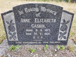 GASKIN Anne Elizabeth 1917-1966