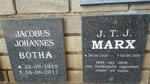 BOTHA Jacobus Johannes 1919-2011 :: MARX J.T.J. 1925-2000