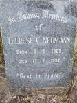 NEUMANN Therese C. 1909-1932