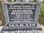 MARAIS Elizabeth Bernadine 1963-2020