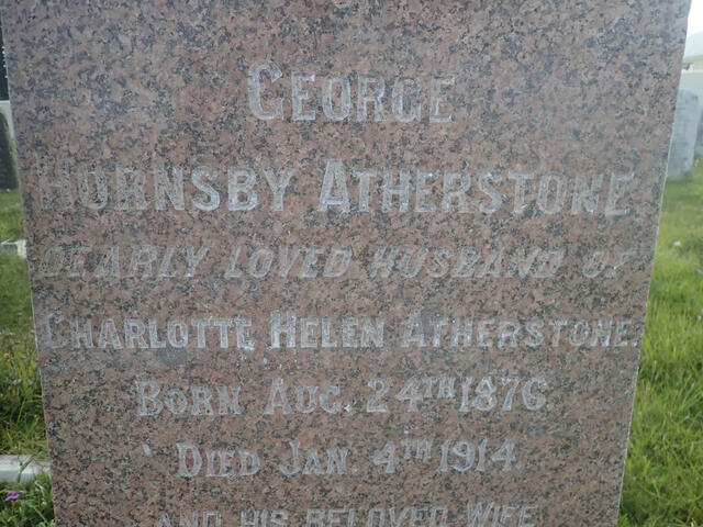 ATHERSTONE George Hornsby 1876-1914 & Charlotte Helen 1876-1966