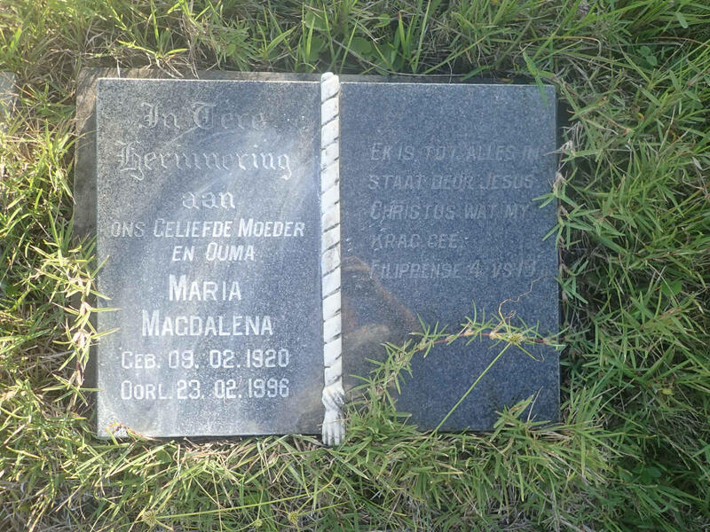 ? Maria Magdalena 1920-1996