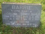BARRIE Ernest Charles 1886-1955 & Christina 1870-1937 :: BARRIE Christina 1897-1903