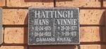HATTINGH Hans 1875-1955 & Vinnie 1877-1973