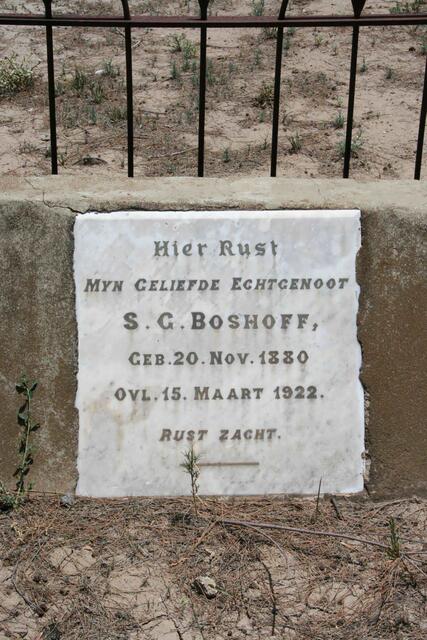 BOSHOFF S.G. 1880-1922