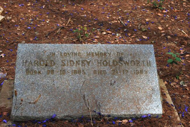 HOLDSWORTH Harold Sidney 1885-1969