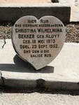 BEKKER Christina Wilhelmina nee KLUYT 1873-1952