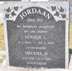 JORDAAN Hendrik L. 1914-1965 & Helena J.J. 1922-2003