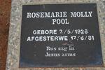 POOL Rosemarie Molly 1926-1981